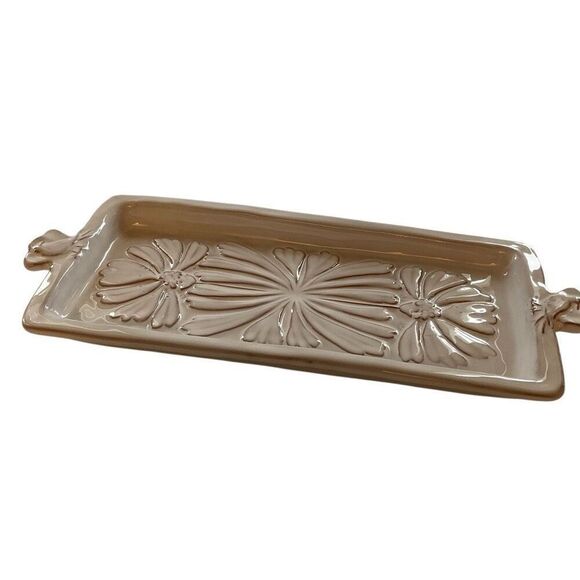Ceramiche Virginia Pottery Tray. Cream. Made in Tuscany. Beautiful - Picture 4 of 11
